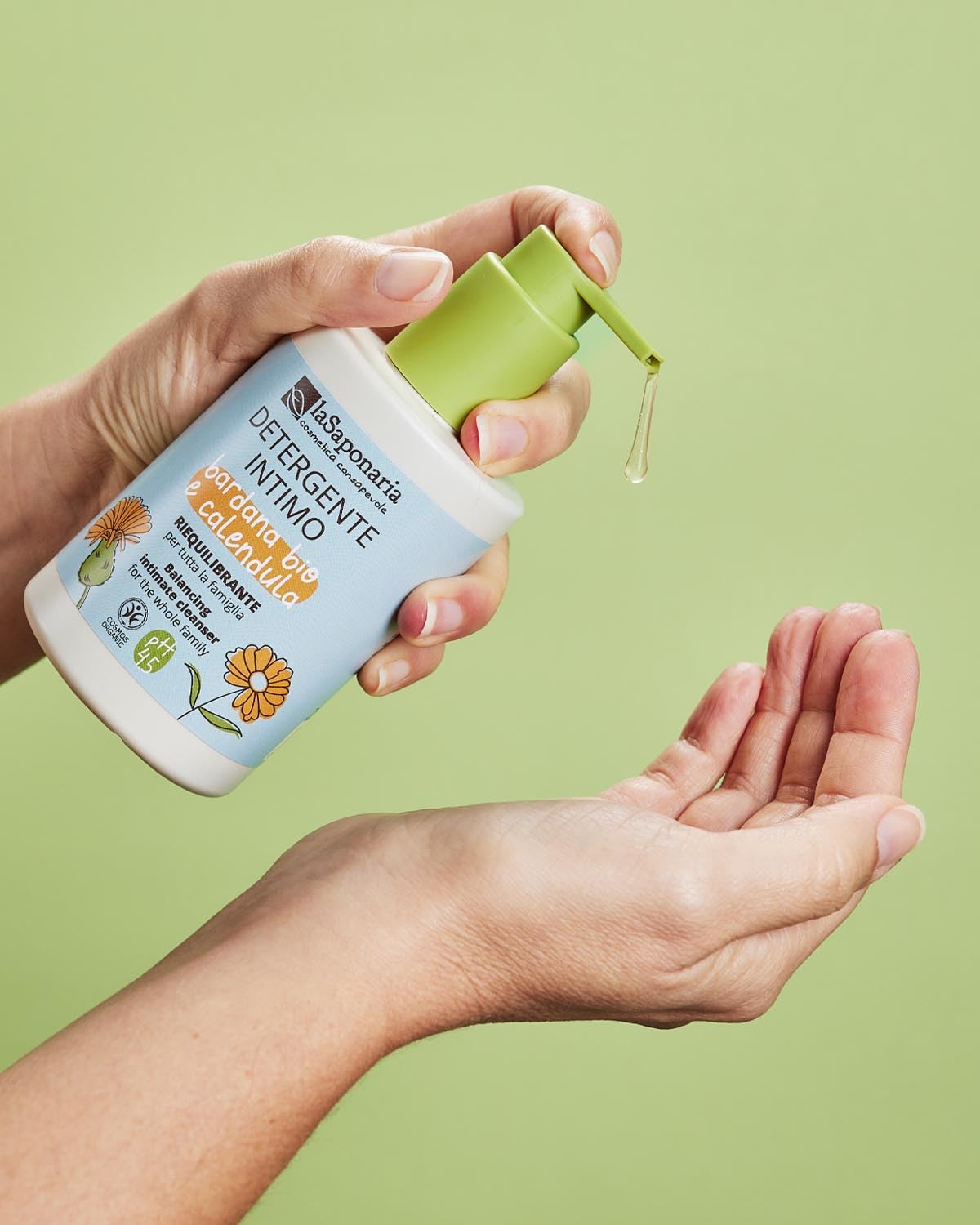 LaSaponaria Detergente Intimo Bardana Calendula 1000 ml pH 4.5