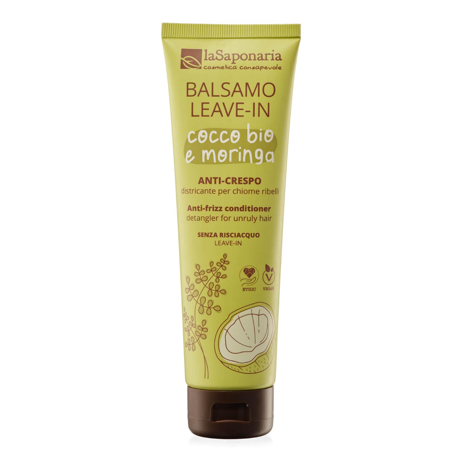 La Saponaria Balsamo Leave-in anti-crespo cocco moringa