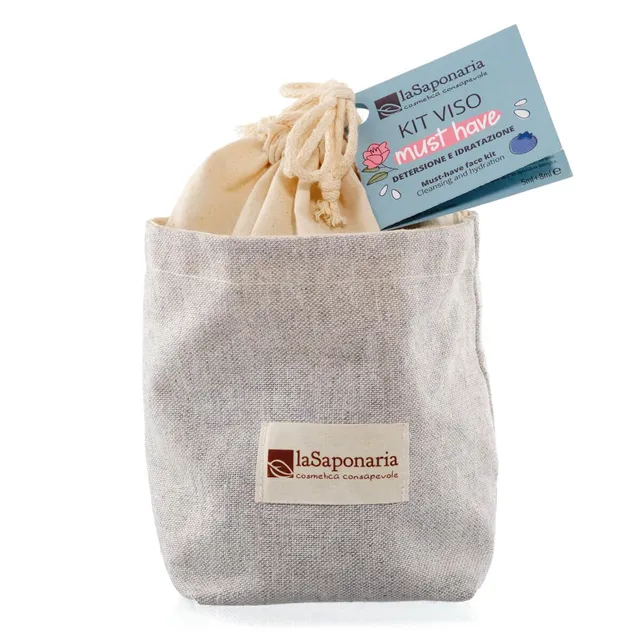 La Saponaria Must Have Kit Viso Pochette Viaggio Mirtilla