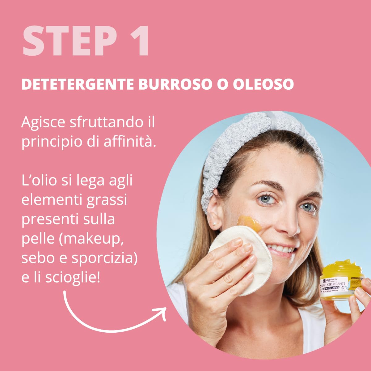 La Saponaria Hip Hip Burro Struccante Viso 45 ml karitè e cocco