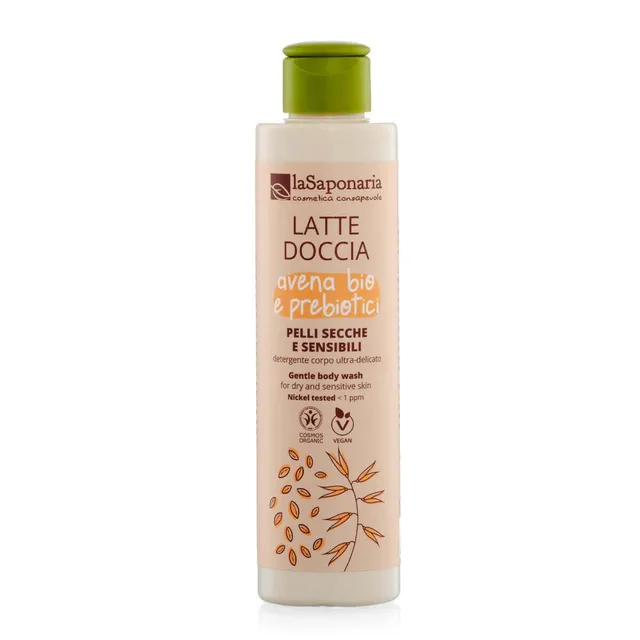 La Saponaria Avena Latte Doccia bagnodoccia 200ml pelle secca
