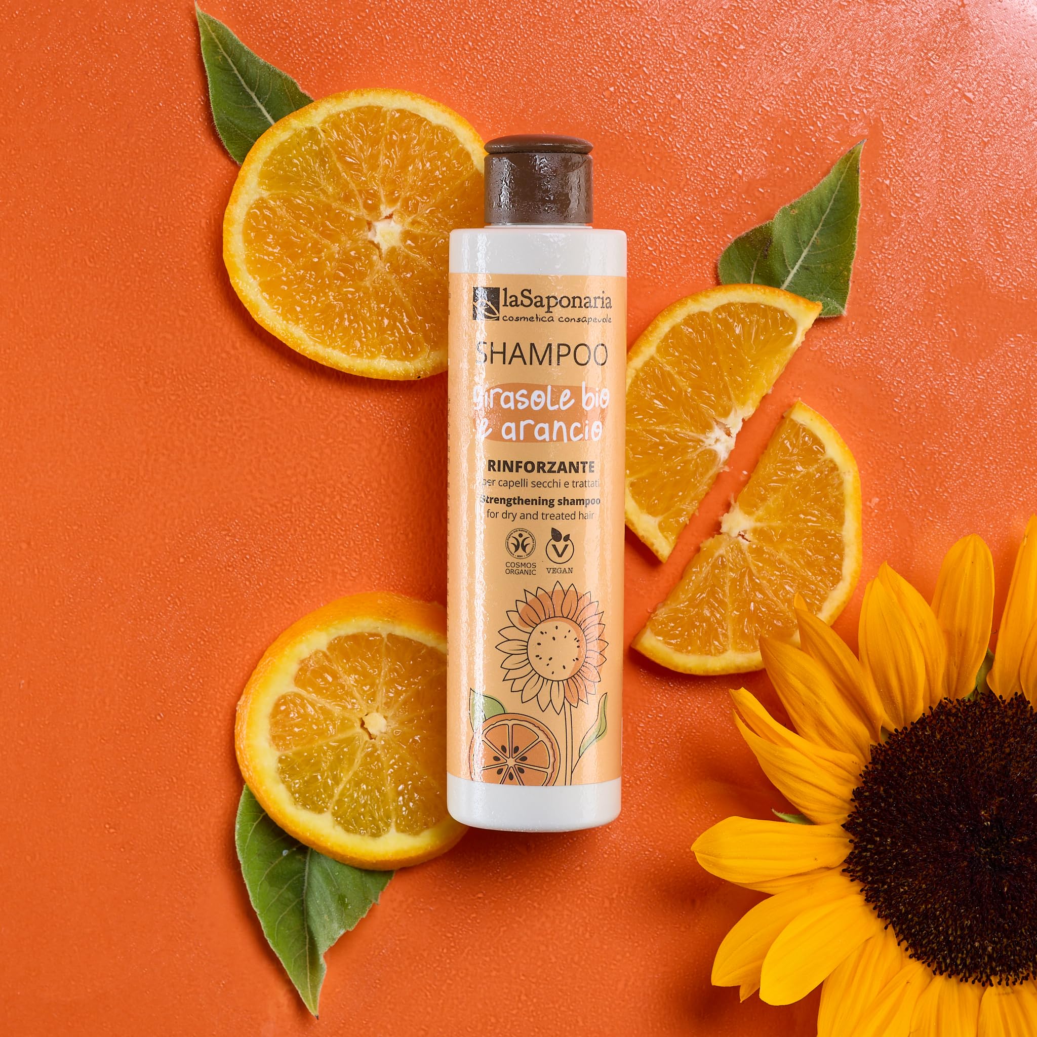 La Saponaria Girasole Arancio Dolce Shampoo 200 ml Capelli Secchi