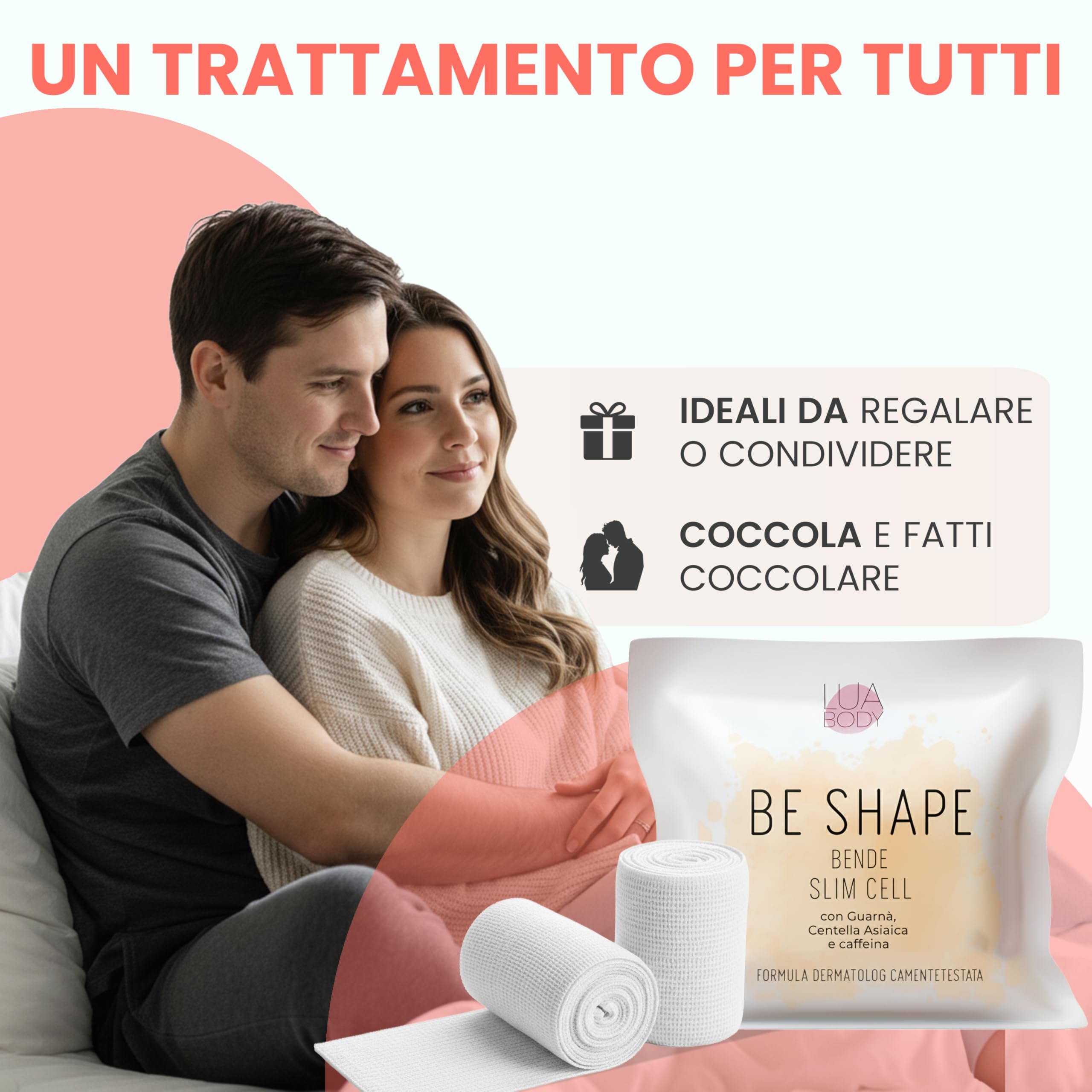 Lua Body Be Shape Slim Cell bende anticellulite kit 3 pezzi drenanti
