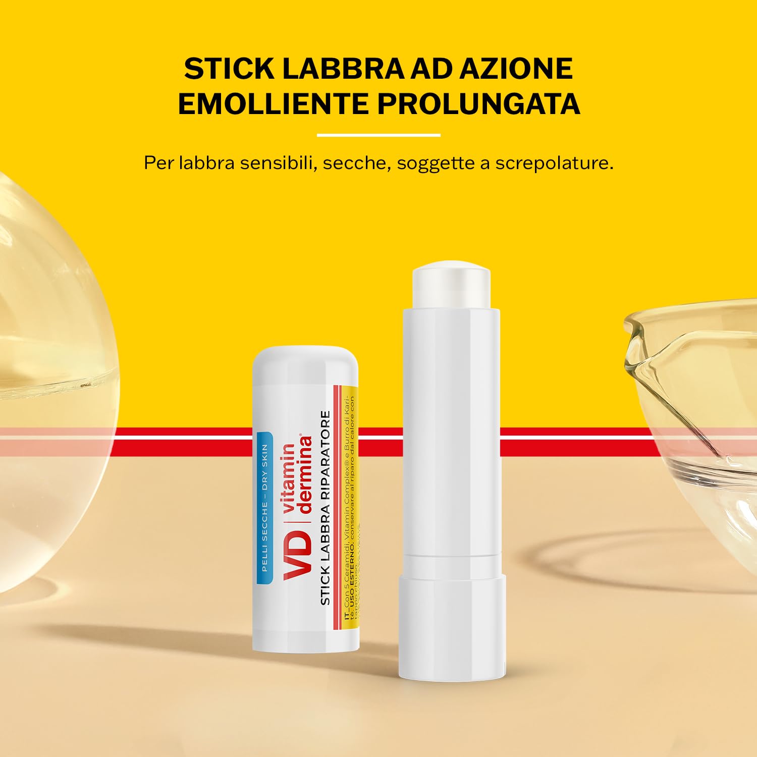Vitamindermina Stick Labbra Vaniglia con Ceramidi 4,5 ml