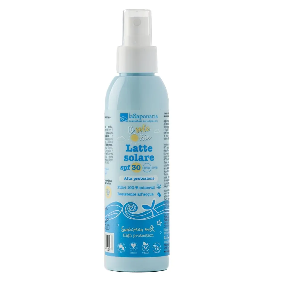 La Saponaria Latte Solare SPF50 Spray 125 ml minerale