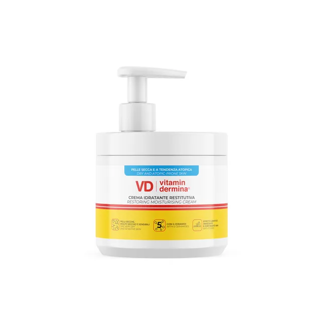 Vitamindermina Crema Idratante Restitutiva 400 ml ceramidi