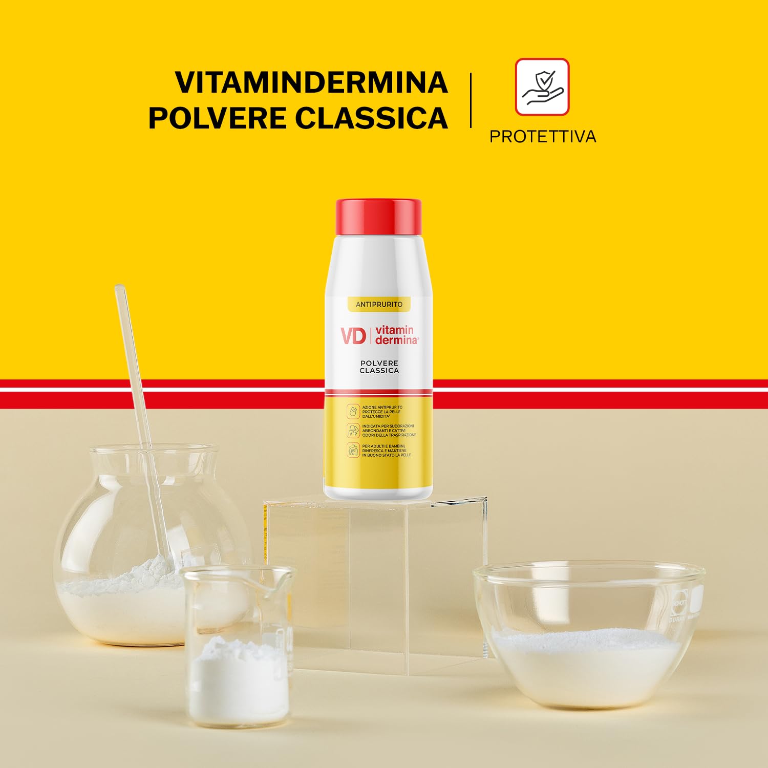 Vitamindermina Polvere Classica Protettiva 100 g Rinfrescante