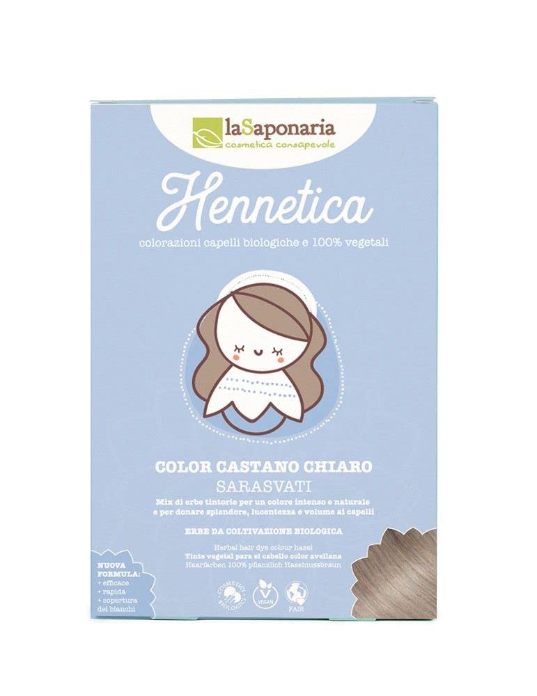 LaSaponaria Hennetica Tinta Vegetale 100 g castano scuro
