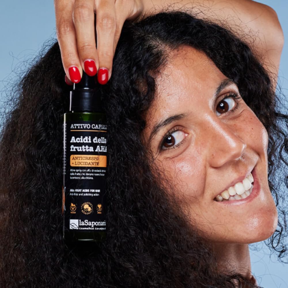 La Saponaria Acidi Frutta AHA Spray Capelli 100 ml Fiori Arancio