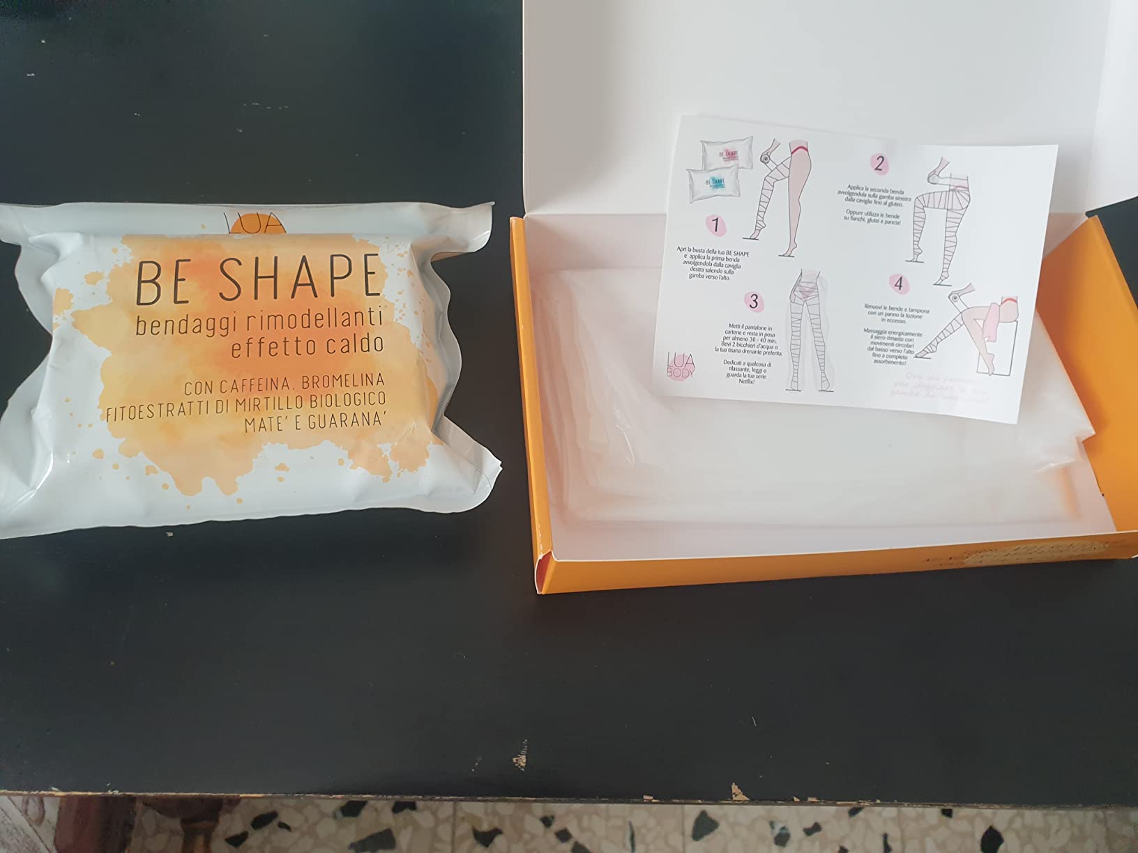 Lua Body Be Shape bende anticellulite caldo arancio 3 pezzi
