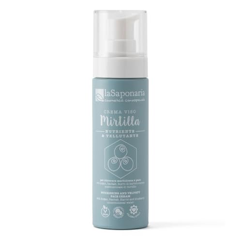 La Saponaria Mirtilla Crema Viso Nutriente 50 ml Pelli Secche