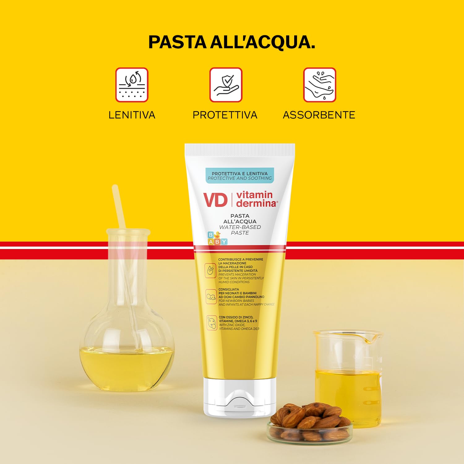 Vitamindermina Pasta all'Acqua 100 ml Protettiva Lenitiva