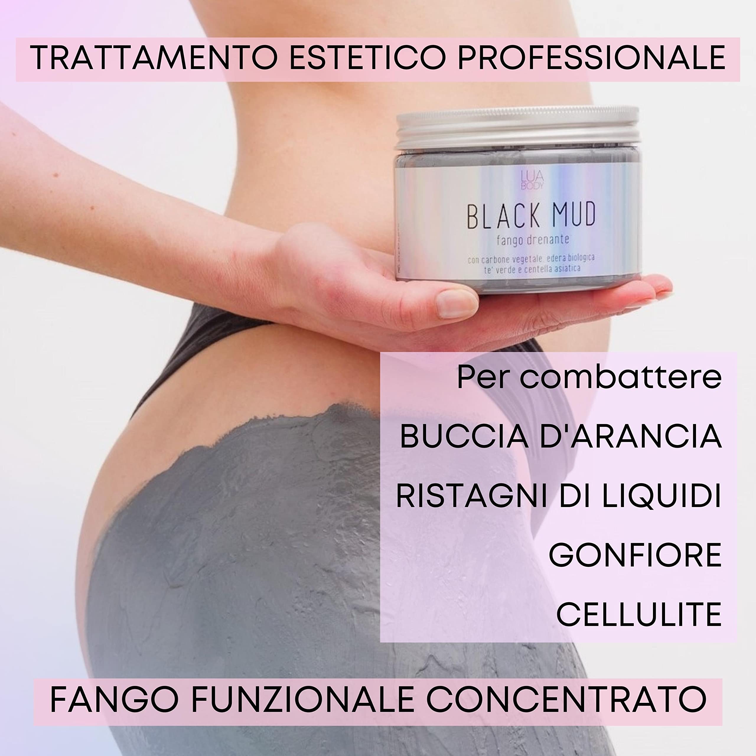 Lua Body Black Mud Fango Anticellulite 675 g drenante
