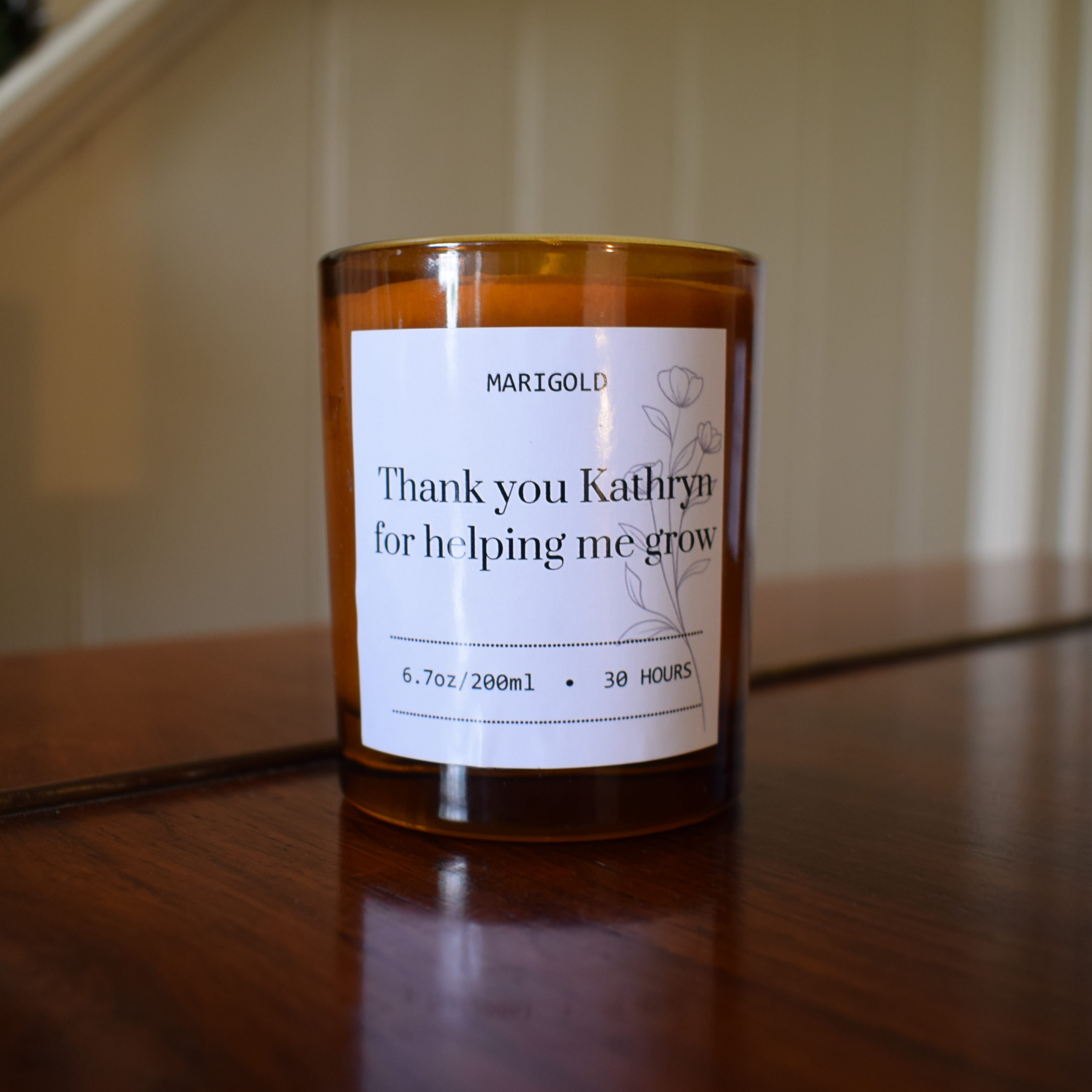 Marigold Charms Helping Me Grow candela rosa 200 ml