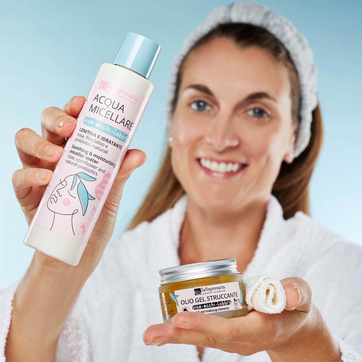 La Saponaria Rosa Mosqueta olio gel struccante 50ml nutriente