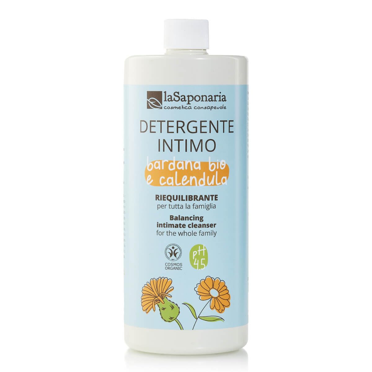 LaSaponaria Detergente Intimo Bardana Calendula 1000 ml pH 4.5