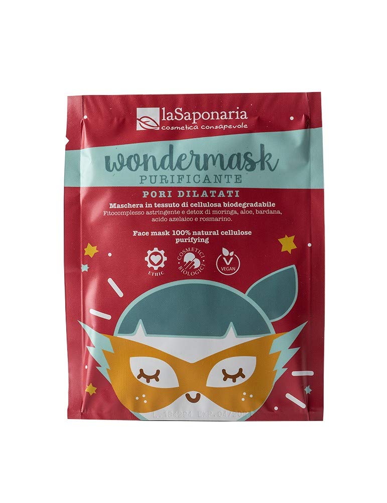 La Saponaria Wondermask Maschera Viso Tessuto purificante 10 ml