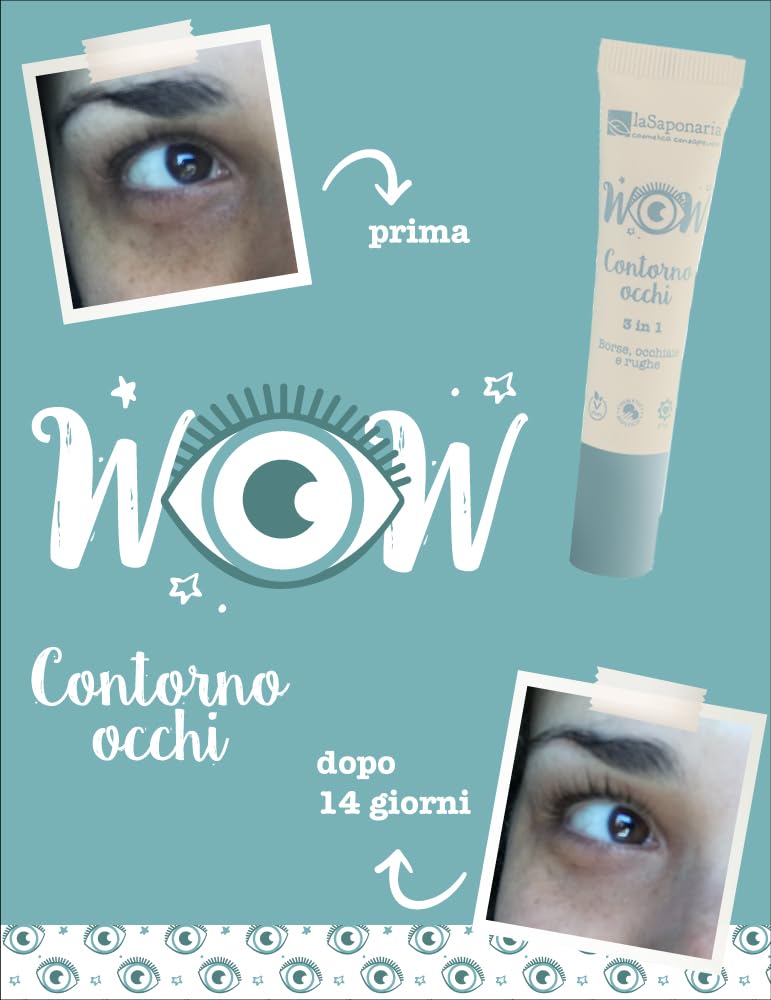 La Saponaria 3 in 1 contorno occhi 15 ml antiage