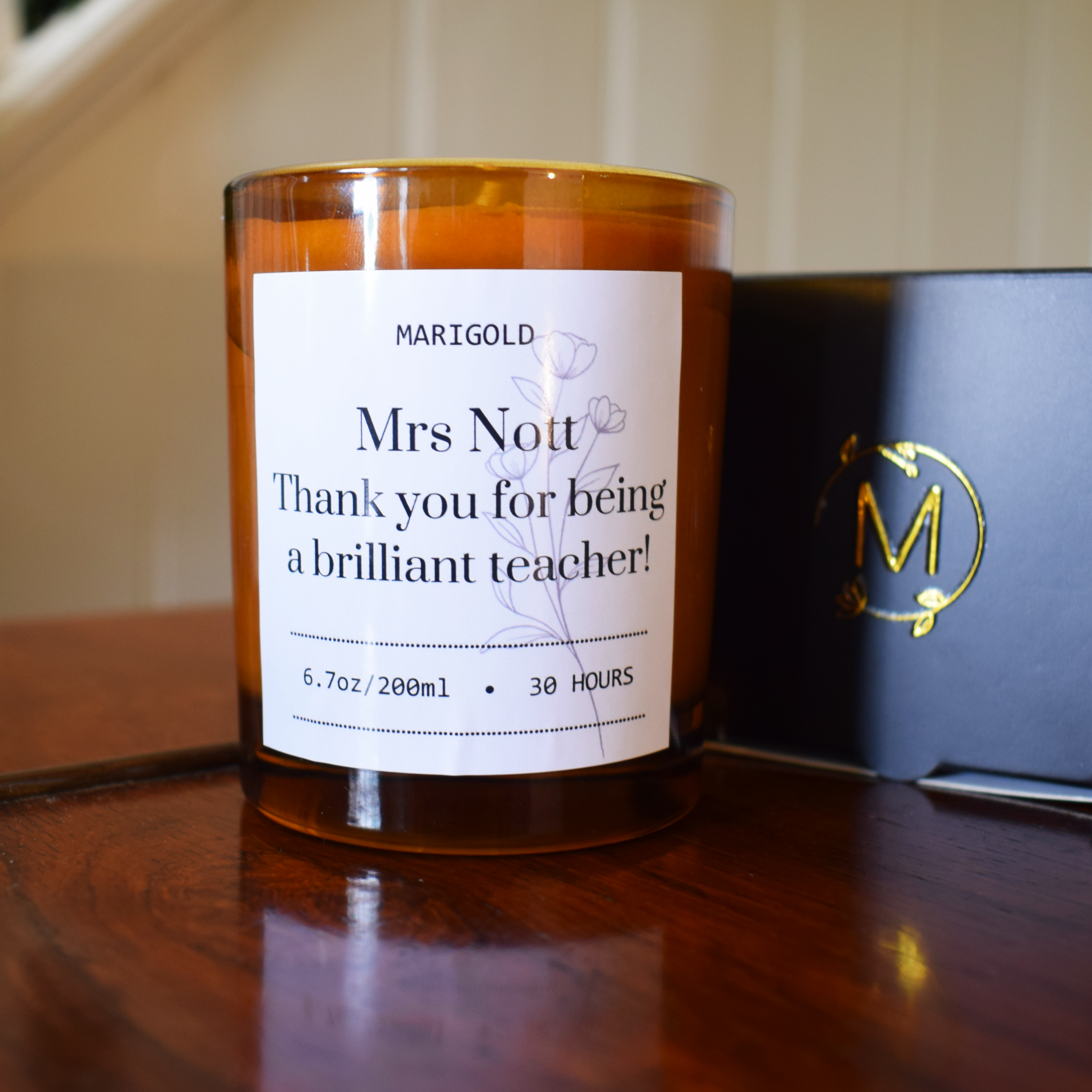 Marigold Charms Thank You Teacher candela gelsomino 200 ml