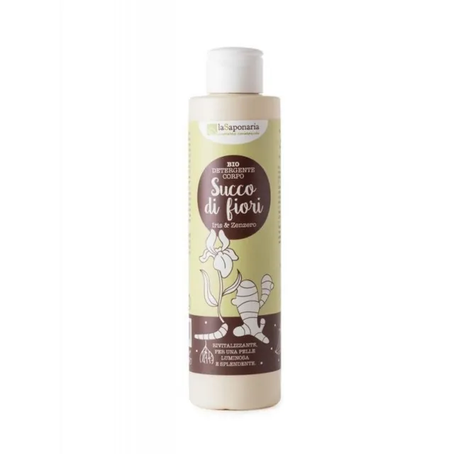 La Saponaria Succo di Fiori Gel Doccia Iris Zenzero 200 ml