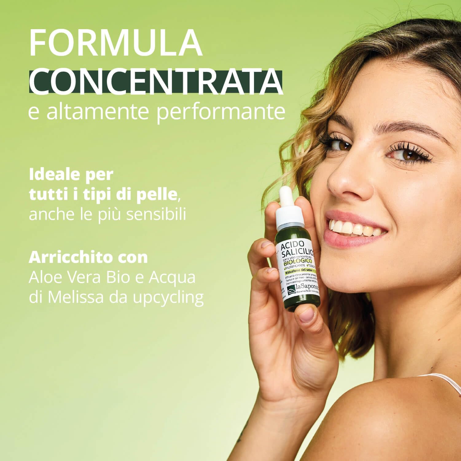 La Saponaria Acido Salicilico siero viso 30 ml purificante