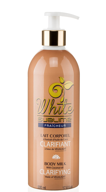 Beldam White Sublime latte corpo olio di cocco schiarente