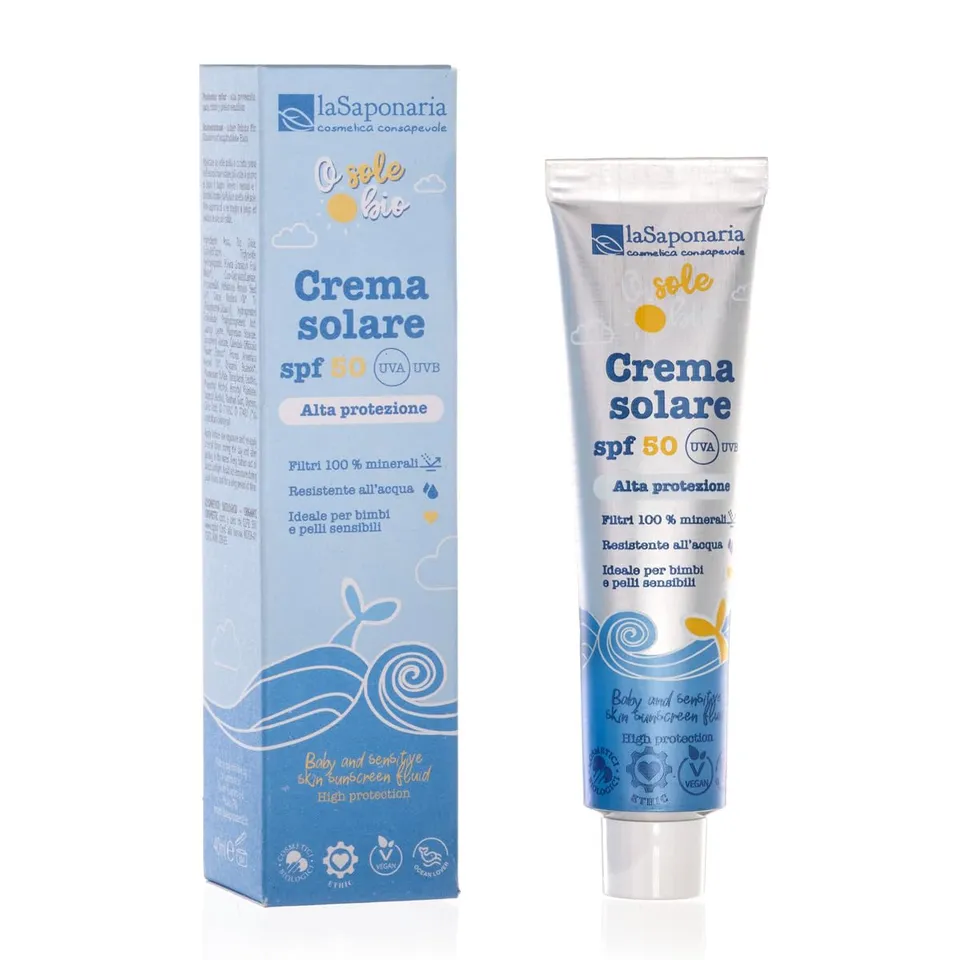 La Saponaria SPF 50 crema solare 40 ml bimbi