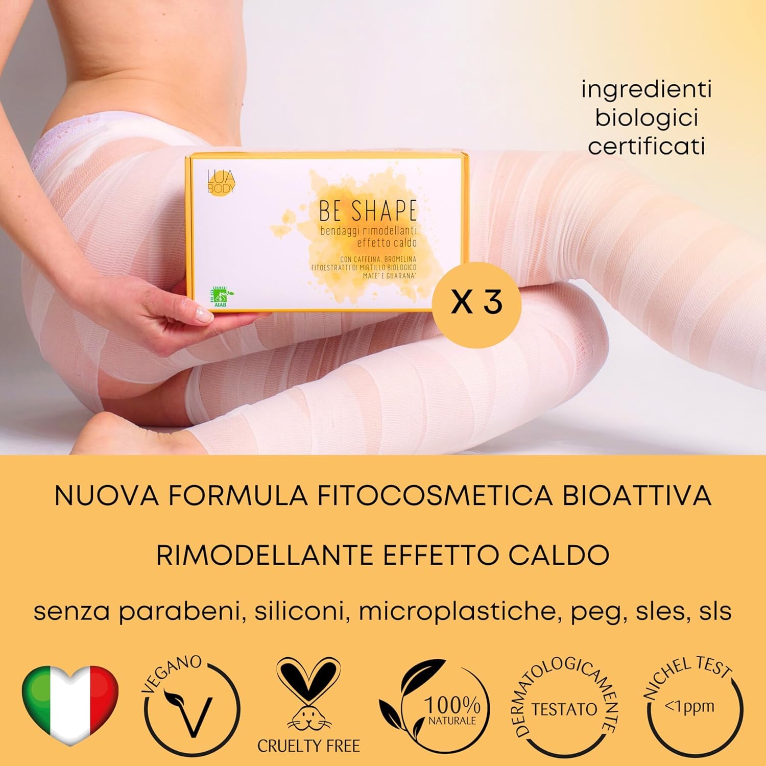 Lua Body Be Shape Bende Corpo 3 Pezzi Effetto Caldo