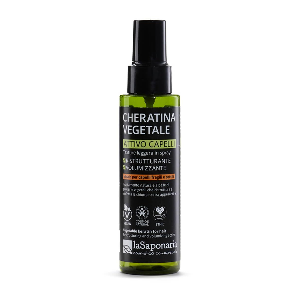 La Saponaria Spray Capelli Ristrutturante 100 ml Cheratina