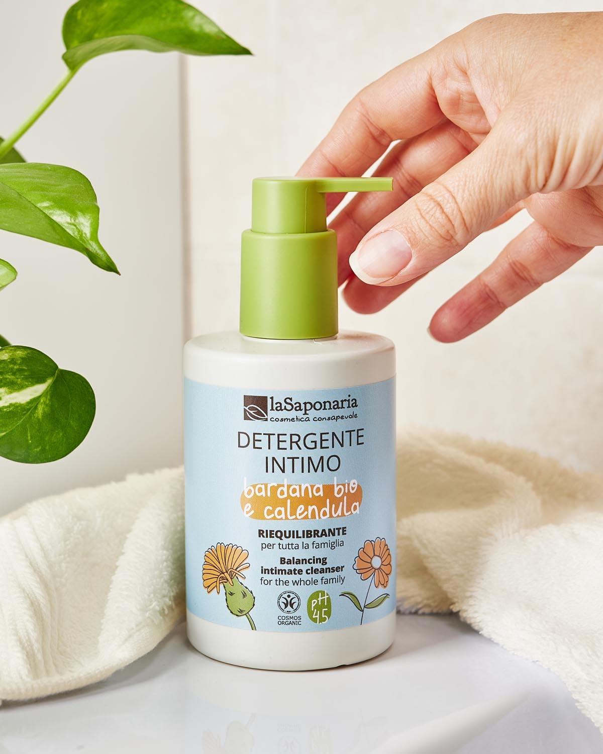 LaSaponaria Detergente Intimo Bardana Calendula 1000 ml pH 4.5