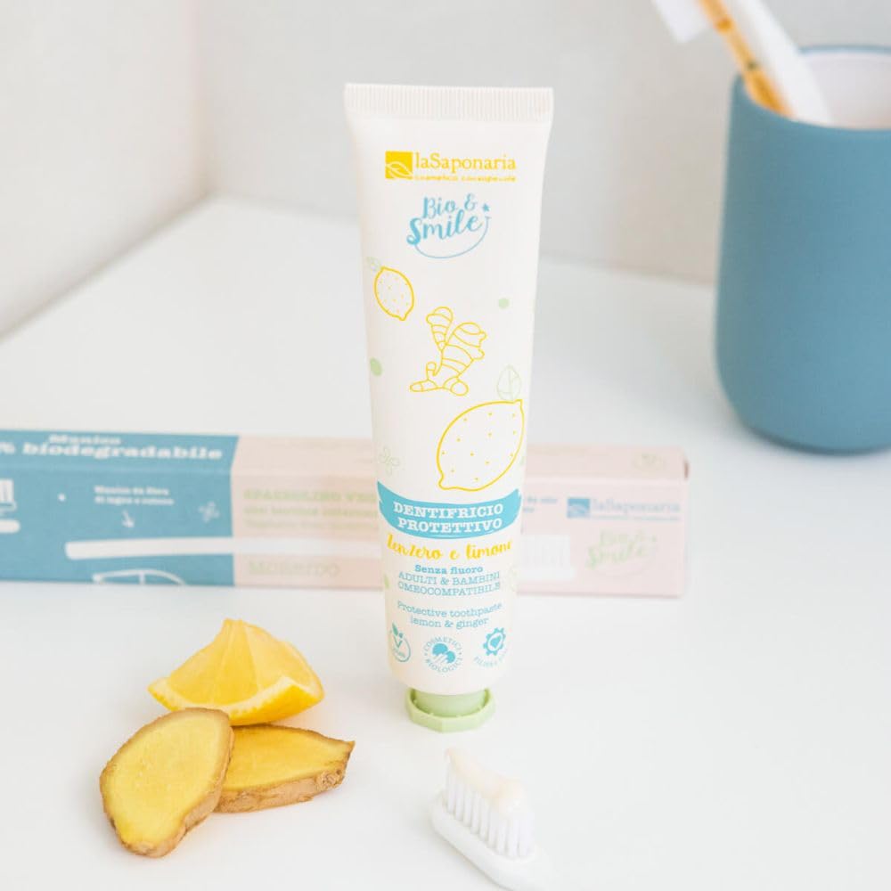 La Saponaria Dentifricio Zenzero Limone Senza Fluoro 75 ml