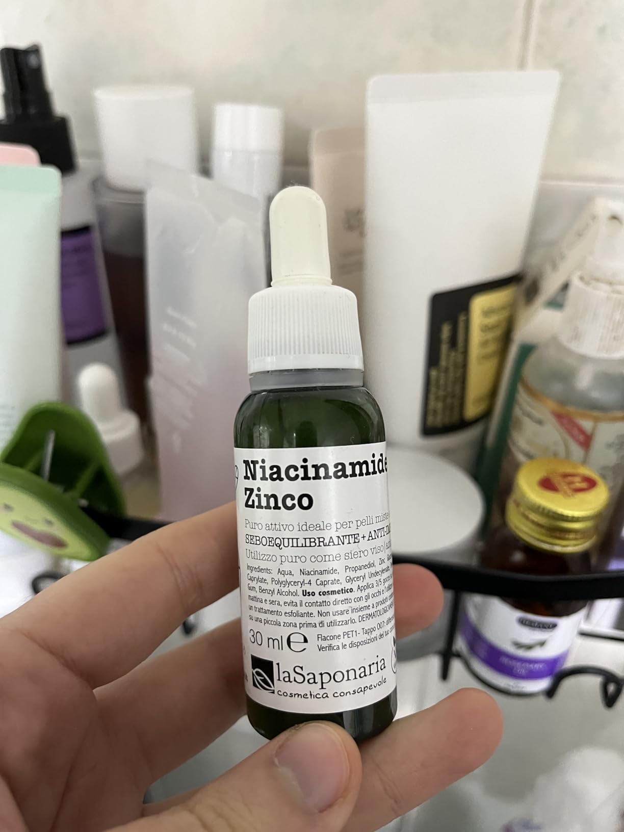 La Saponaria Niacinamide Zinco Siero Viso 30 ml Pelli Impure