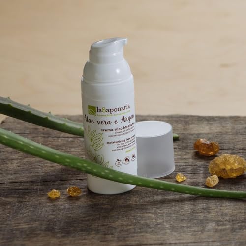 La Saponaria Aloe e Argan crema viso idratante 50 ml
