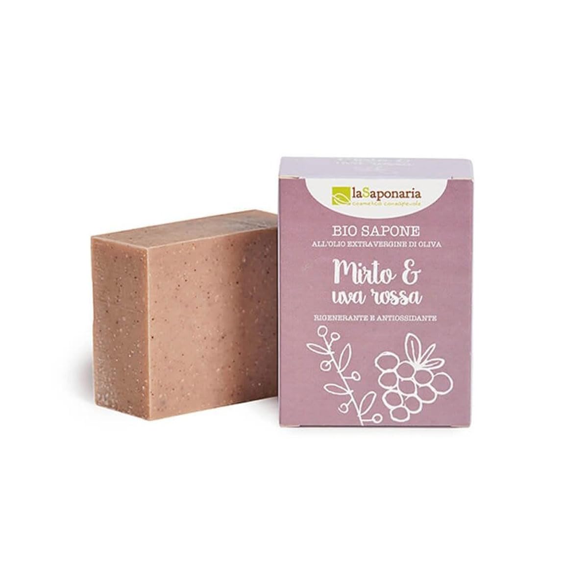 La Saponaria Mirto Uva Rossa sapone mani sensibili