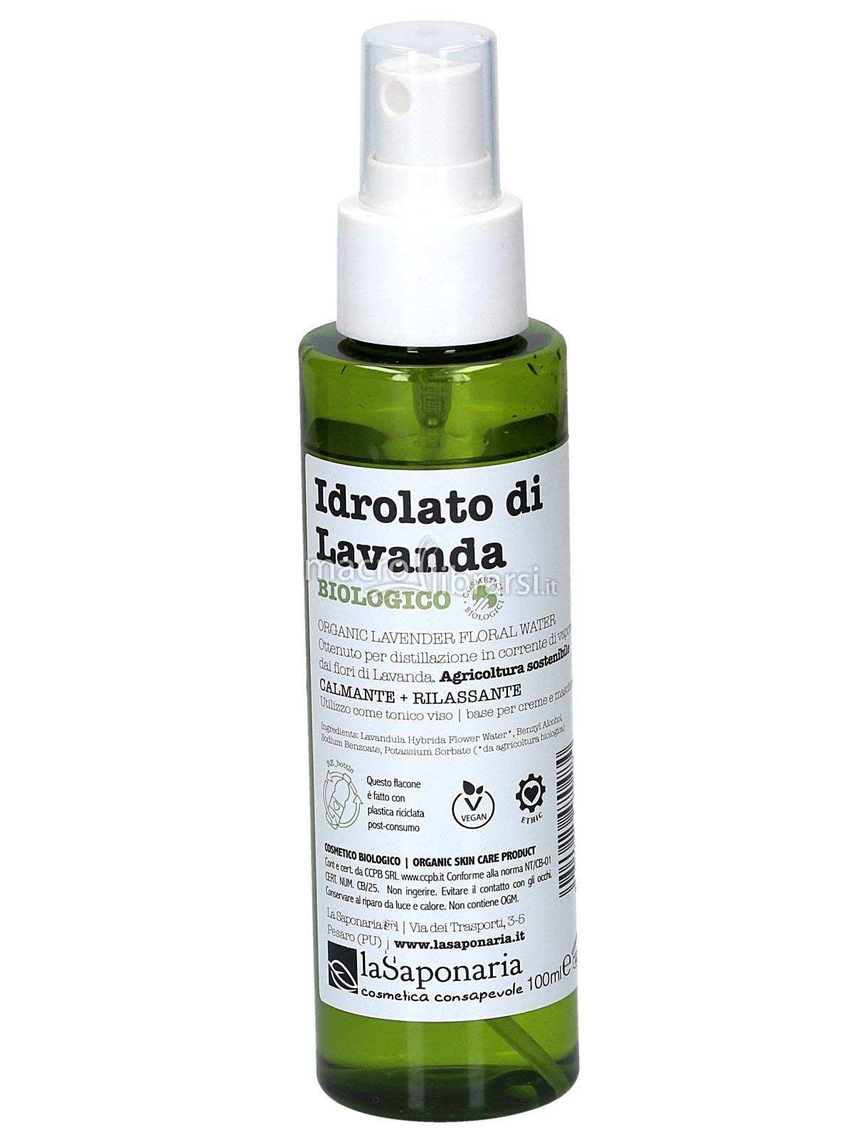 La Saponaria Idrolato Lavanda Bio 100 ml pelle sensibile