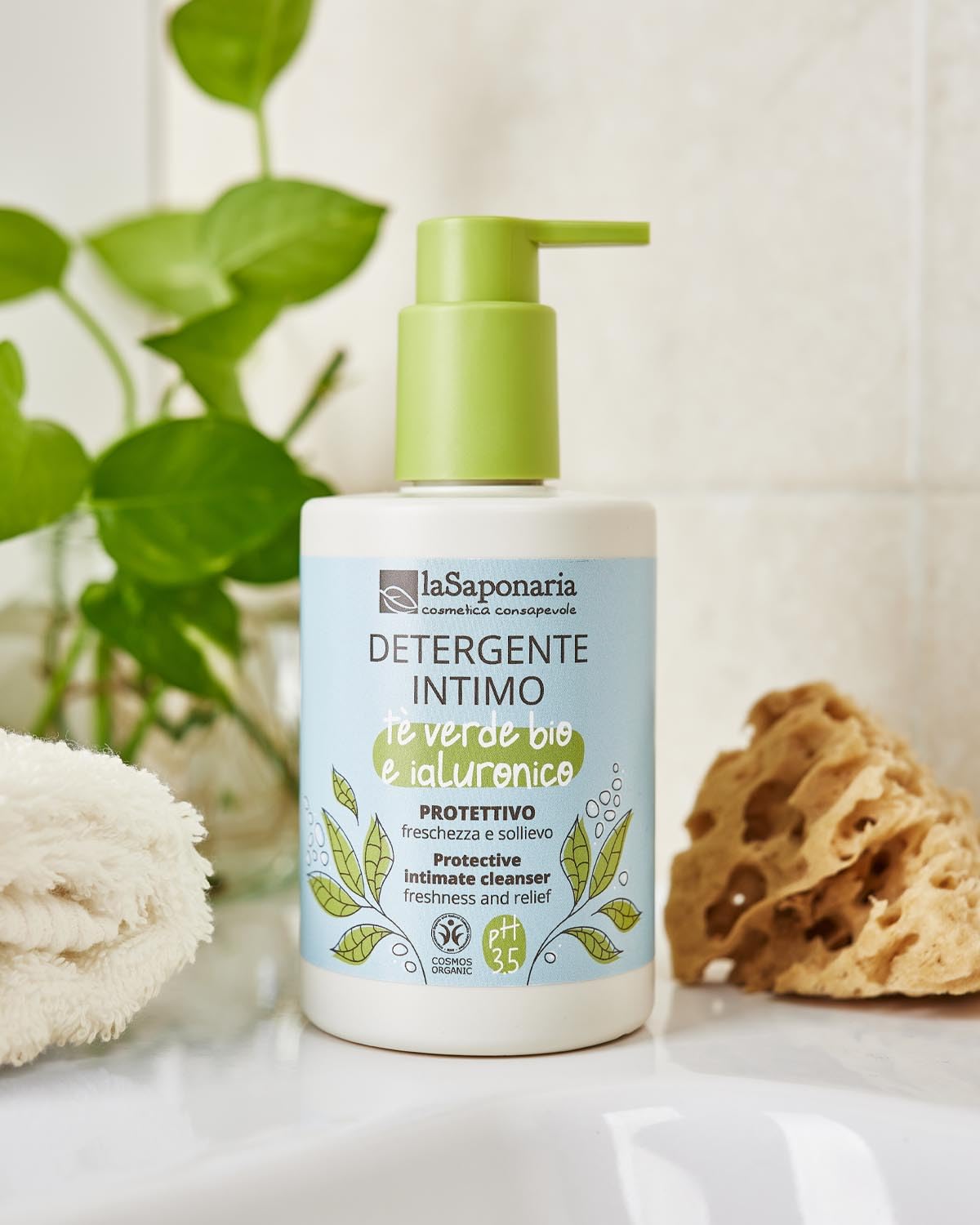 La Saponaria Detergente Intimo Bio Tè Verde 250 ml protettivo