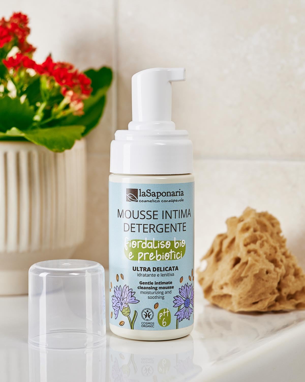 La Saponaria Mousse Intima fiordaliso pH 6 100 ml delicata