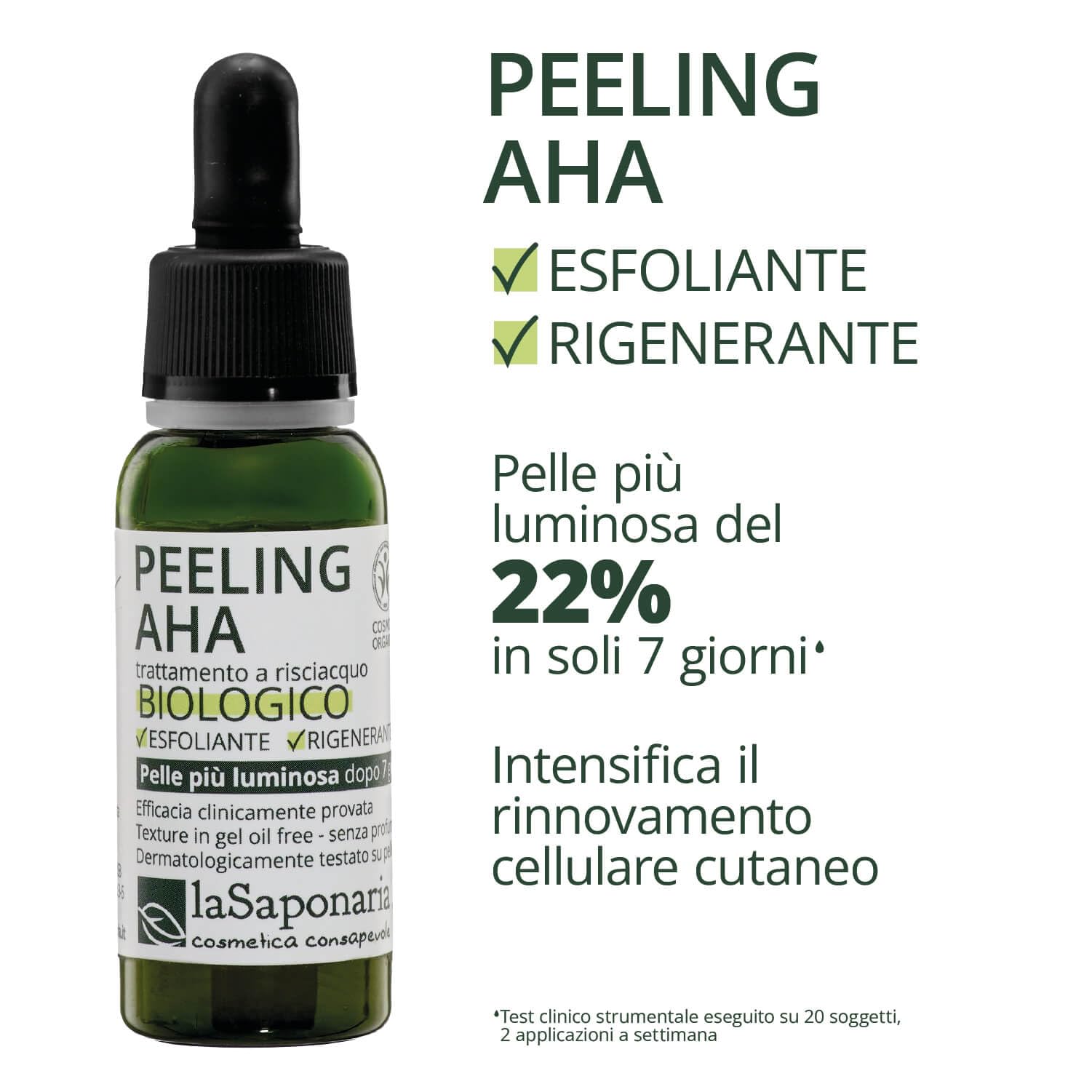 La Saponaria Peeling AHA 30 ml gel viso