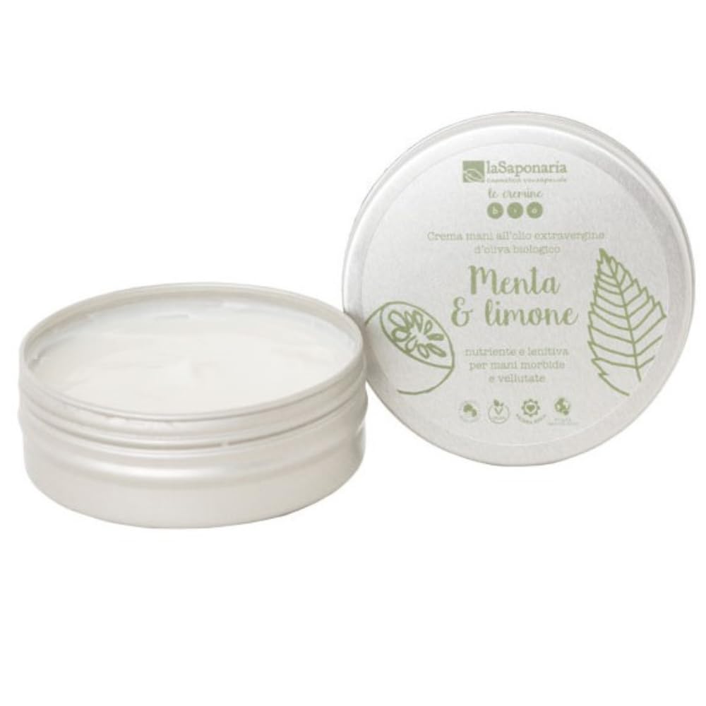 La Saponaria Menta e Limone Crema Mani 60 ml Nutriente