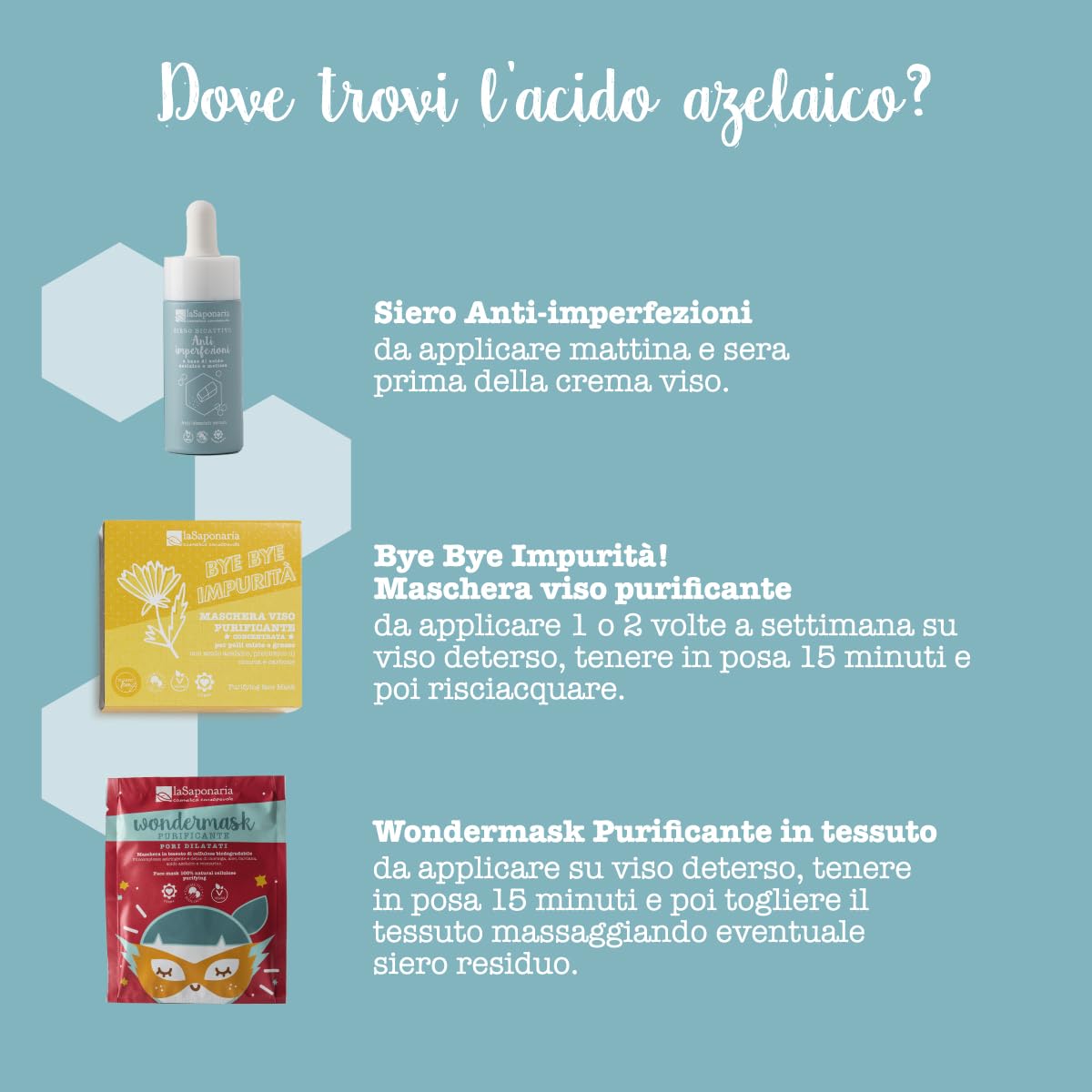 La Saponaria Siero Viso Bio Attivo anti-imperfezioni 15 ml