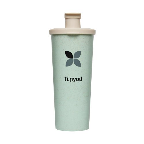 Ti.Mia Ti.Shaker Verde shaker 450 ml in fibra di bambù