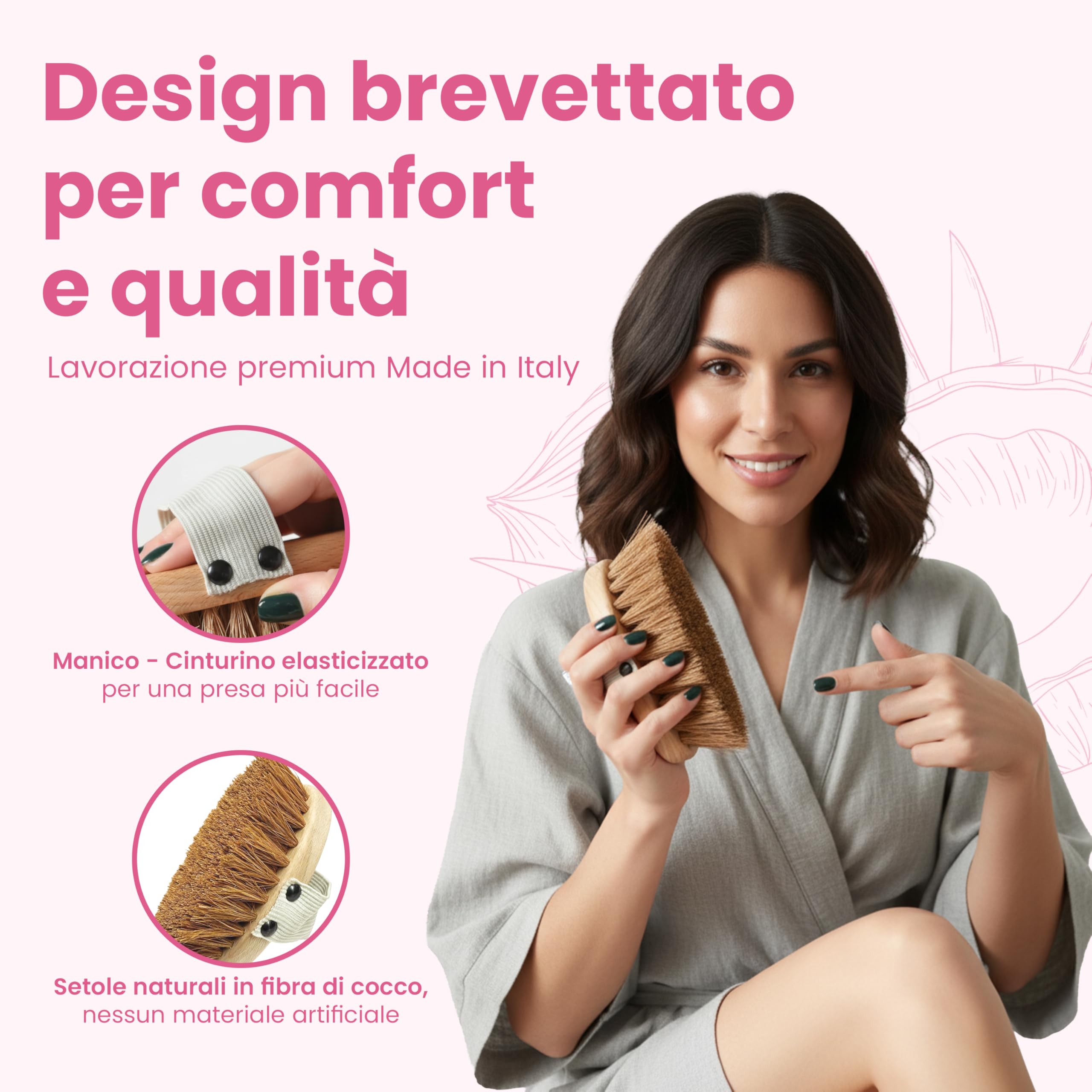 Lua Body Be Soft spazzola corpo a secco cocco drenante