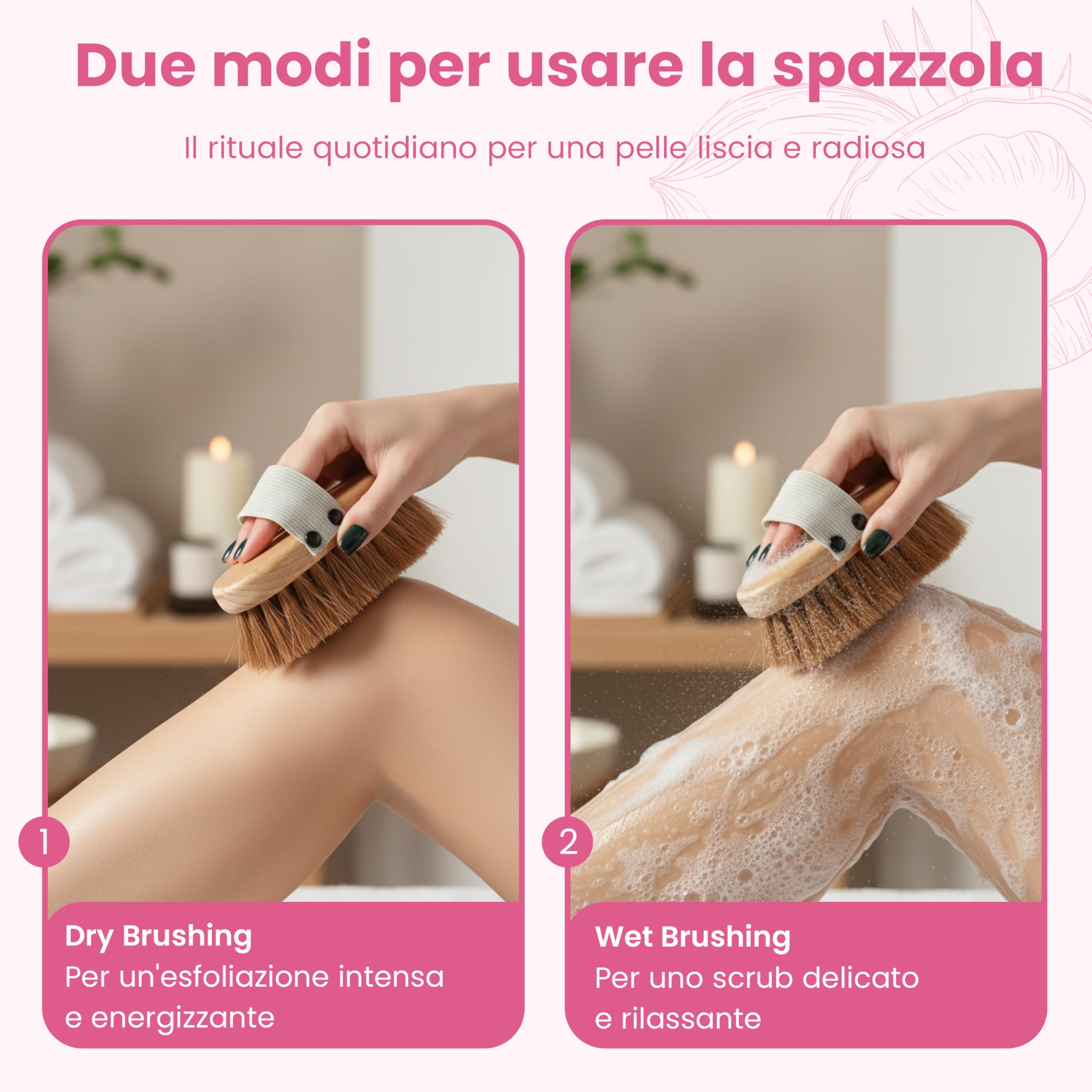 Lua Body Be Soft spazzola corpo a secco cocco drenante