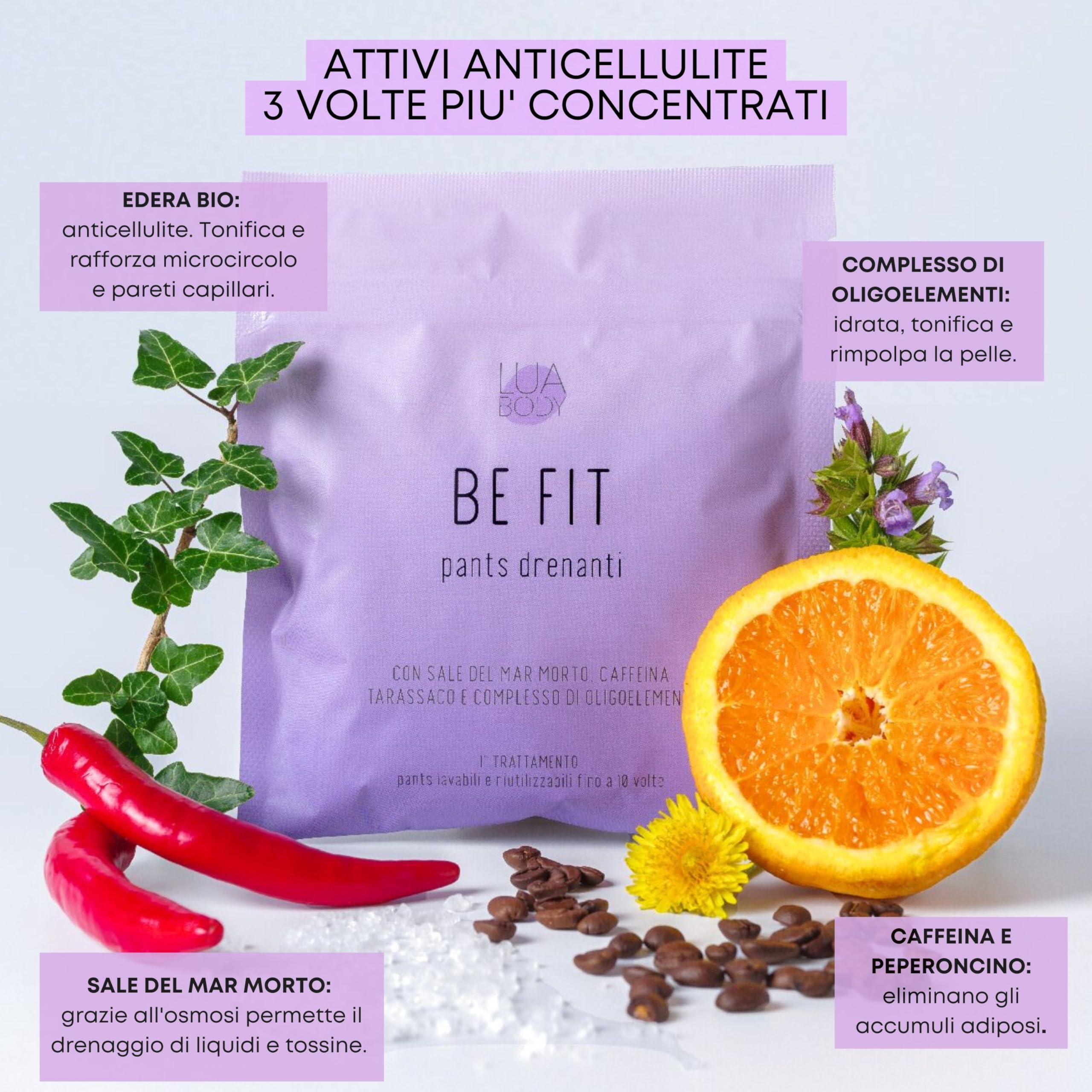 Lua Body Be Fit Pantaloni Drenanti 1 Pezzo Anticellulite