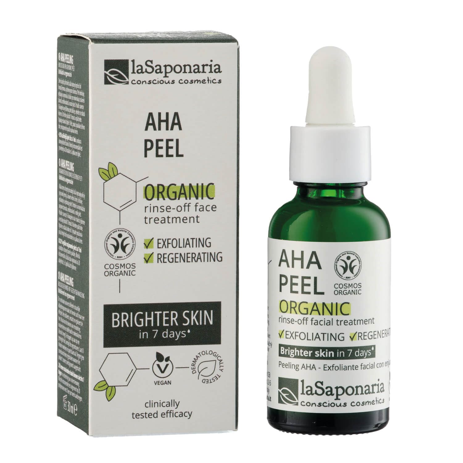 La Saponaria Peeling AHA peeling viso 30ml rigenerante