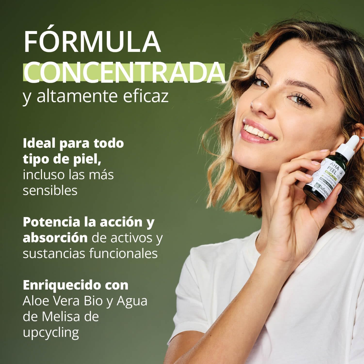 La Saponaria Peeling AHA peeling viso 30ml rigenerante