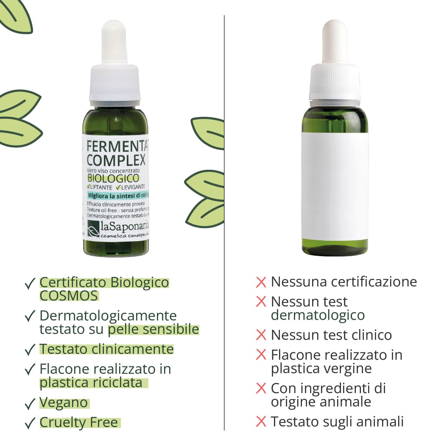 La Saponaria Ecofermentato Attivatore Siero Viso 30 ml