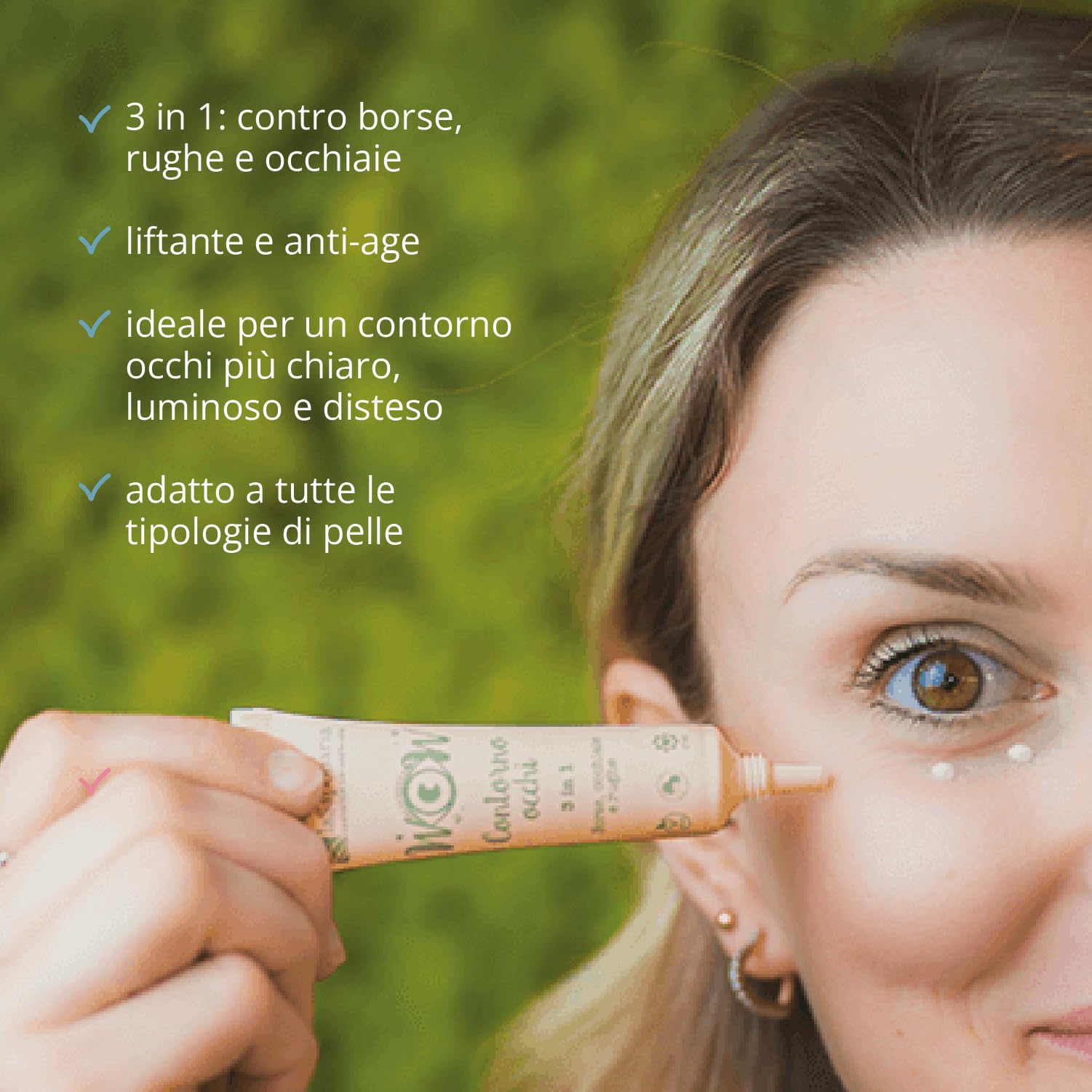 La Saponaria 3 in 1 contorno occhi 15 ml antiage