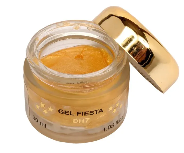 DH7 Gold Fiesta Gel viso illuminante 30 ml pagliuzze oro
