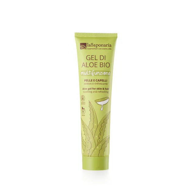 LaSaponaria Aloe Vera Bio Gel Viso Corpo 150 ml 96% puro lenitivo